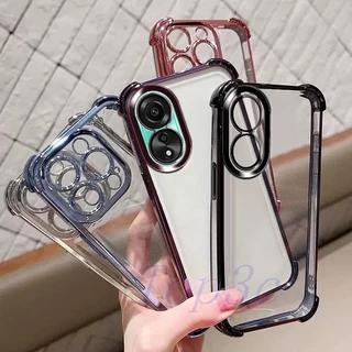 เคส OPPO A78 4G A78 5G เคสโทรศัพท์โปร่งใสป้องกันการตกสี่มุม SJDK