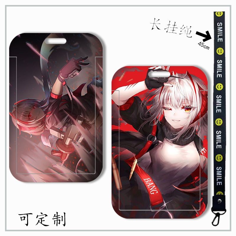 Arknights W DIY ชุดการ์ดนักเรียน Campus Card Bus Card Holder Personal ID Card Bank Card MRT Card Cas
