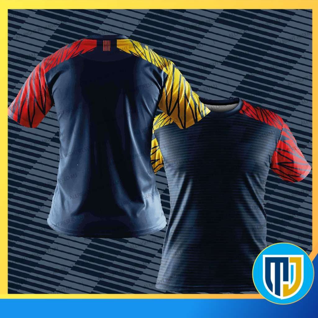 เด็ก / ผู้ใหญ่ FAZZ V204 - BAJU JERSEY REDBLUE สีเหลืองชุดกีฬาพิเศษ SUKAN MSSS MSSD MSSM