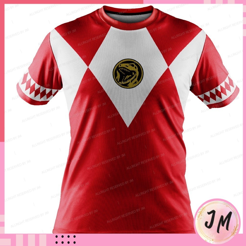 JERSEY FAZZ PR05 - P0W3R RANGERS MIGHTY MORPHIN RED COSPLAY