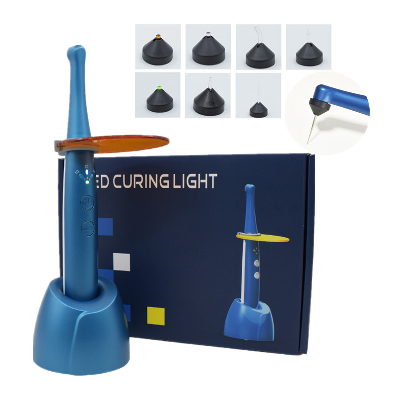 LED Curing Light โคมไฟไร้สาย 7 ชิ้น Magnetic Point Cure เลนส์ Polymerize เรซิ่น Cure ทันตกรรมจัดฟันทันตกรรม