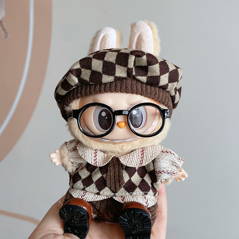 FYG 17cm Labubu Italian Artist Style Doll Clothes ของตกแต่งแฟชั่น