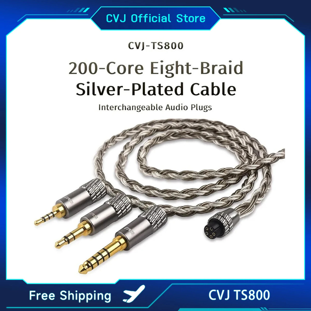 CVJ TS800 200 Core หูฟังอัพเกรดสําหรับ TRN KZ CCA TFZ FiiO Hidizs NiceHCK QKZ โทรศัพท์มือถือ