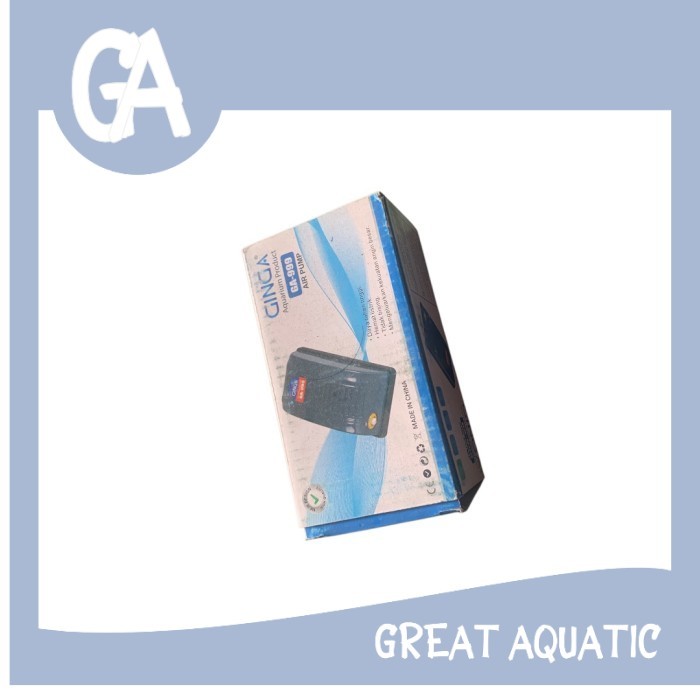 GINGA GA 999 แพ็คเกจปั๊มลมเครื่องเติมอากาศ 1 รู, ปั๊มลมตู้ปลา, ท่อ 1 เมตร, แอร์สโตน 1 ชิ้น, 1 ชิ้น, 