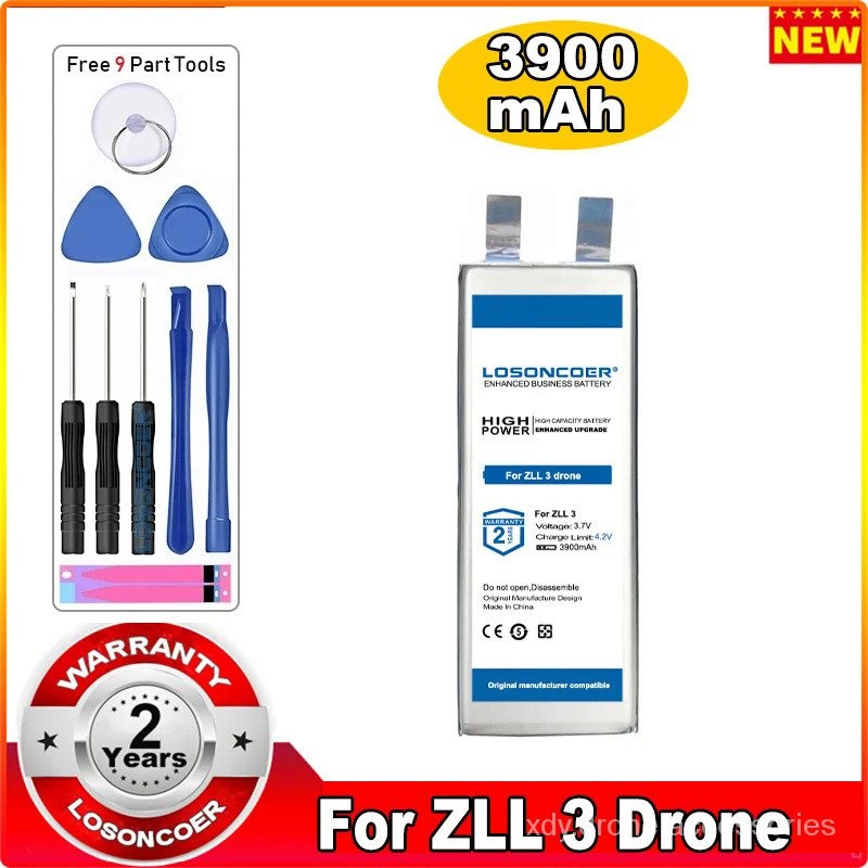 แบตเตอรี่ LOSONCOER 3900mAh สำหรับ ZLL 2 3 SG906MAX SG906 MAX SG906PRO2 โดรน DIY เซลล์เชื่อม Li-Poly