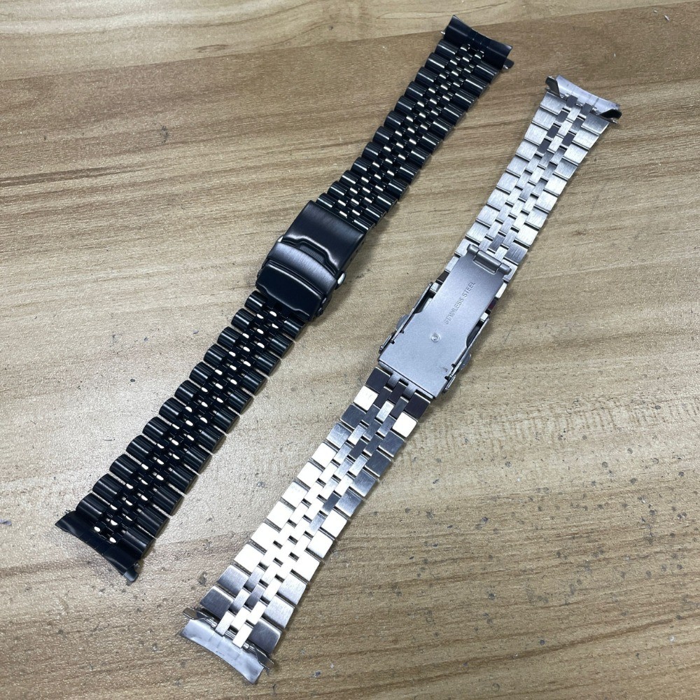 สําหรับ 22mm Seiko Turtle strap Prospex PADI Hollow Curved Seiko King Turtle Jubilee WatchBand strap Bracelet