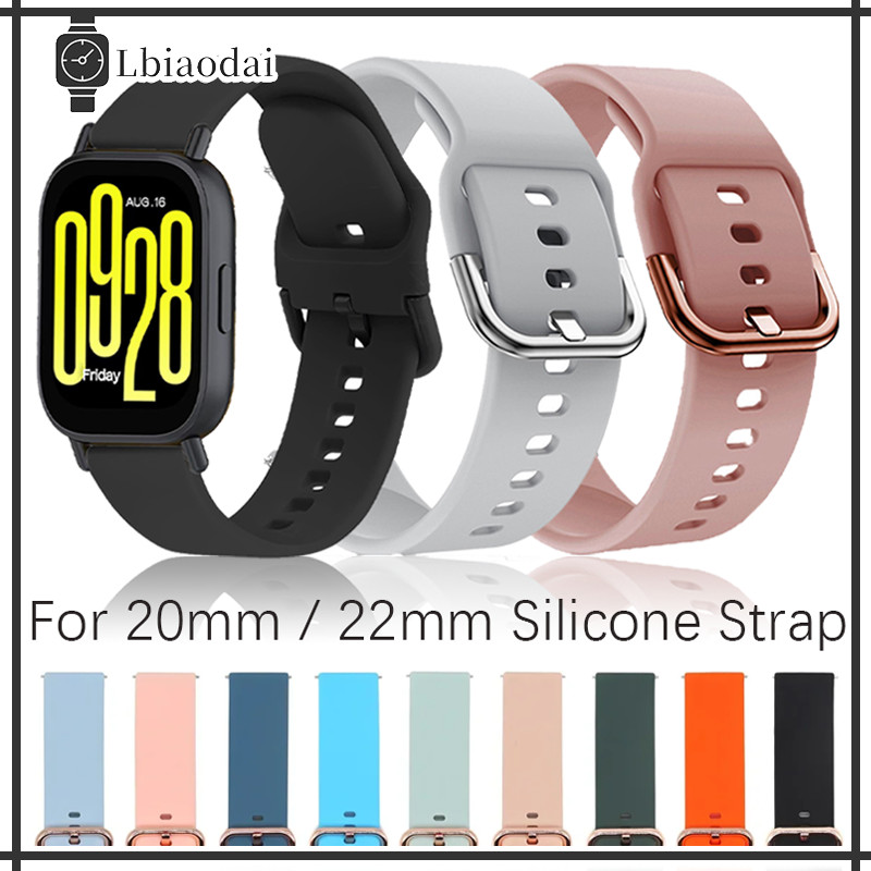 เทปยาง 22 มม. 20 มม for Redmi Watch 5 Active /5 Lite /Samsung Galaxy Watch  /Aolon /Garmin /Itel 011/Amazfit Bip 6 – โปรปัง