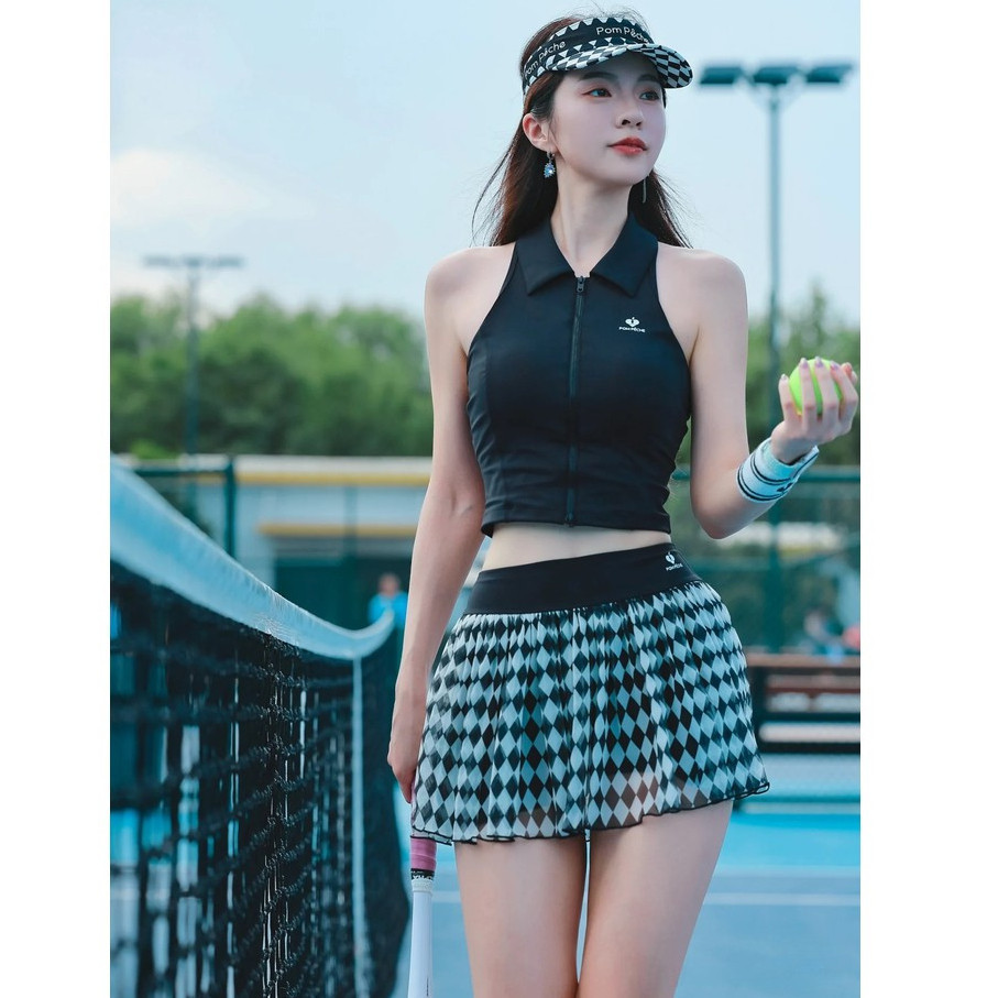 เสื้อเทนนิสกีฬาฟิตเนส/ป้องกันแสงสะท้อนน้ําหนักเบาระบายอากาศแบดมินตัน กางเกงชั้นใน