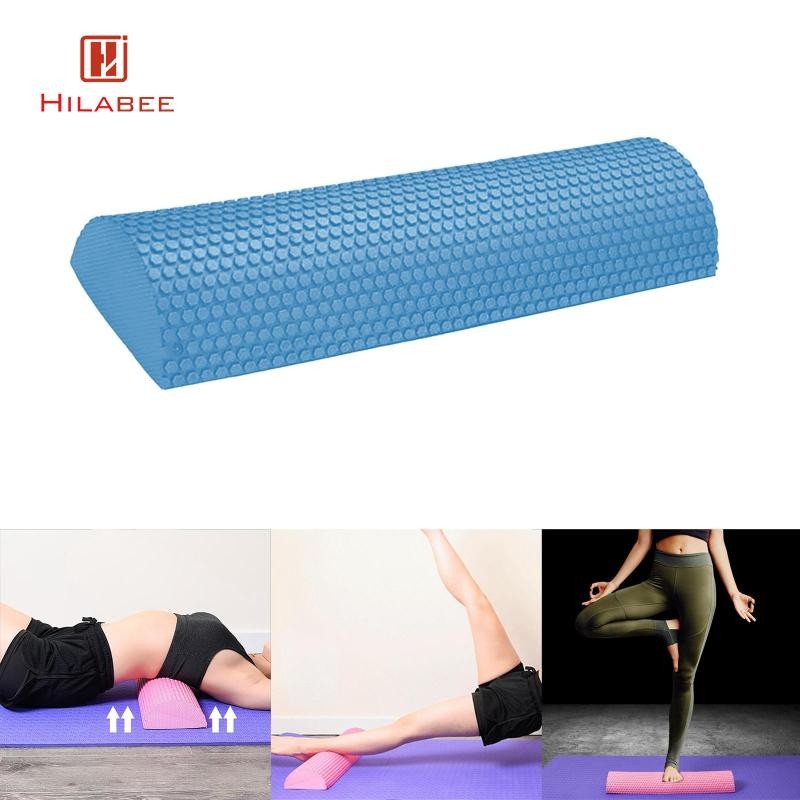 Hilabee Half Round EVA Foam Roller Half Roller Foam Yoga Blocks Balance Heavy Duty Anti Slip Half Round Foam Roller สําหรับยิม ราคา ถูกที่สุด ดีลบีเคเค แกลเลอรีภาพที่ 8