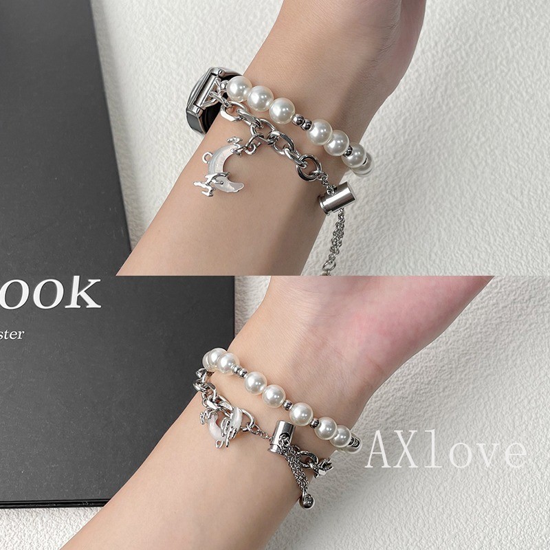โซ่โลหะสายลูกปัดมุกสําหรับ เสี่ยวหมี่ ไมล์ วงดนตรี 10 9 8 7 มือโปร 6 5 4 3 สร้อยข้อมือสําหรับ ไมล์ วงดนตรี 9 8 สายรัดข้อมือแบบใช ราคา ถูกที่สุด ดีลบีเคเค