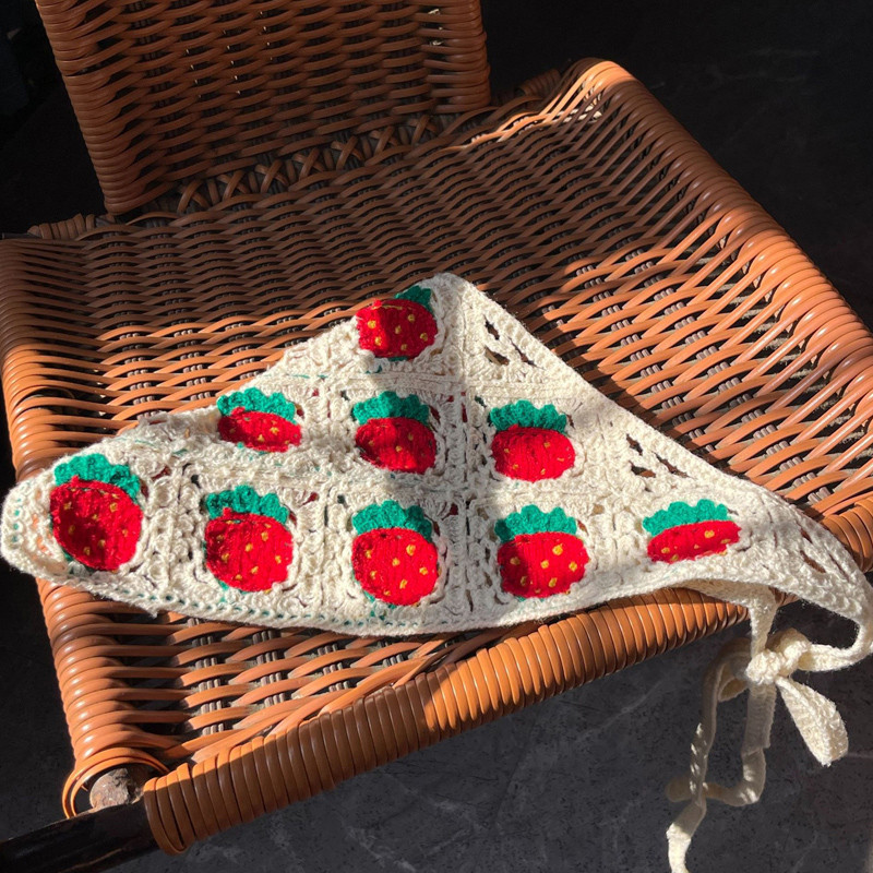 ในไทยผ้าโพกหัวใหม่ผ้าถักทรงสามเหลี่ยมลายดอกไม้เครื่องประดับผมเหมาะกับเดินชายหาดแฟชั่นสําหรับวันหยุดสําหรับผู้หญิง.COD - รูปที่ 7