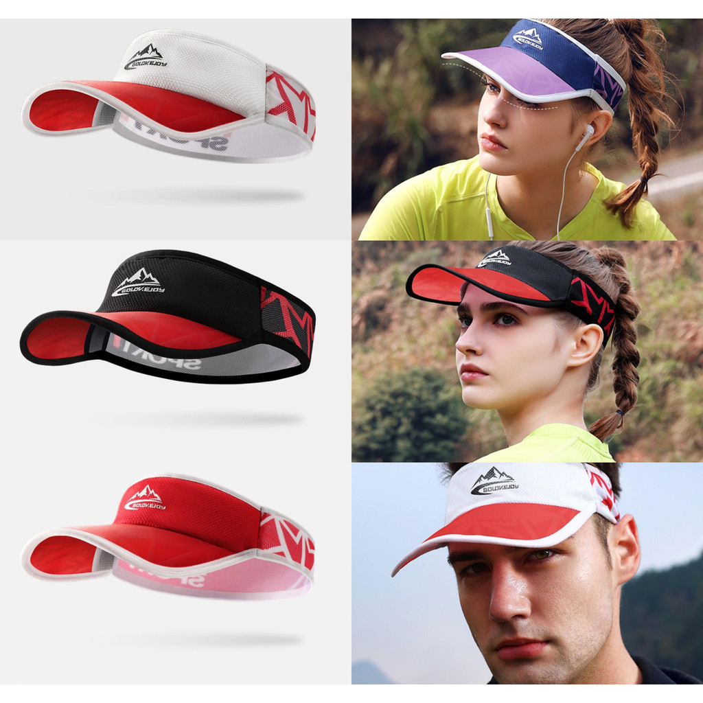 Cooling Stretch Visor Free Size Cool Hat with UV Protection Brim Peak Vizor for Golf,Tennis, Cycling,Running
