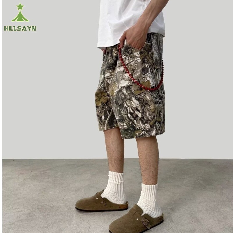 เนินเขา กางเกงขาสั้นลายพรางลําลองสําหรับผู้ชายที่มีดีไซน์เฉพาะ