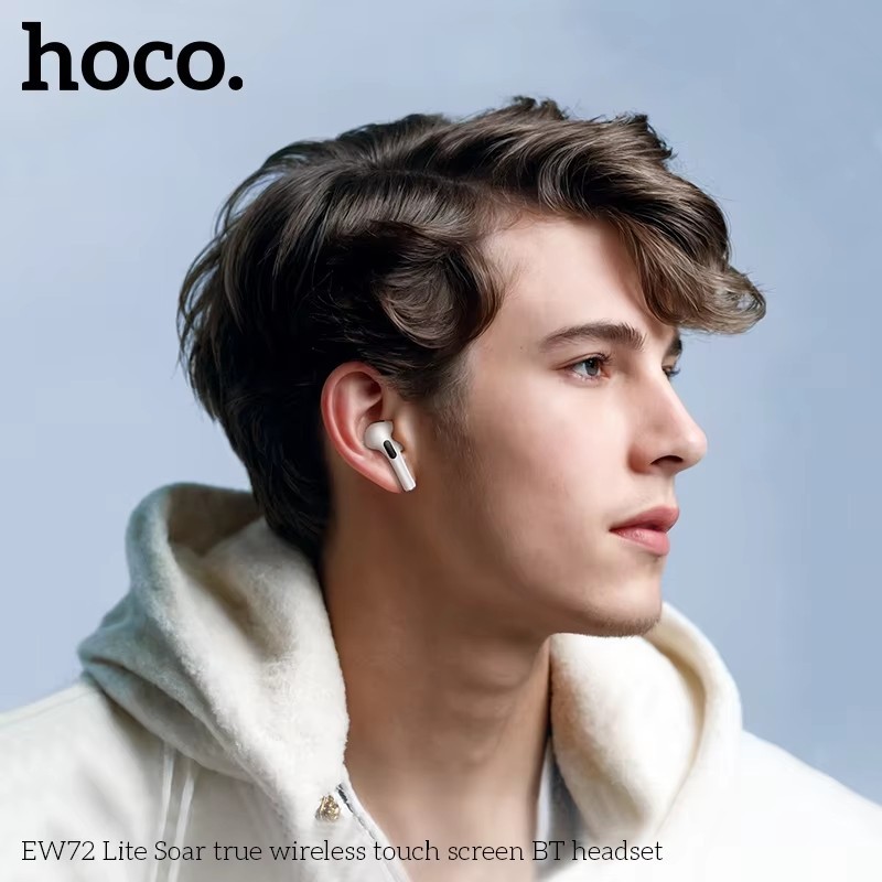 HOCO EW72 Lite หูฟังบลูทูธ 5.4 จอสัมผัสอัจฉริยะ 12 ฟังก์ชัน แบตอึด 20 ชม. รองรับ TWS หูฟังไร้สาย hc3