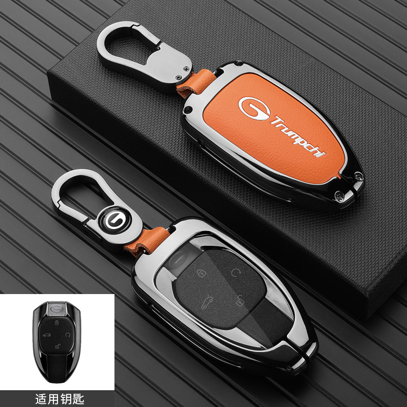4/5 ปุ่มใหม่สังกะสีหนังกุญแจรถสําหรับ GAC ใหม่ Energy Trumpchi 2021 Empow J11 J14 J15 J16 J12 J13 GS