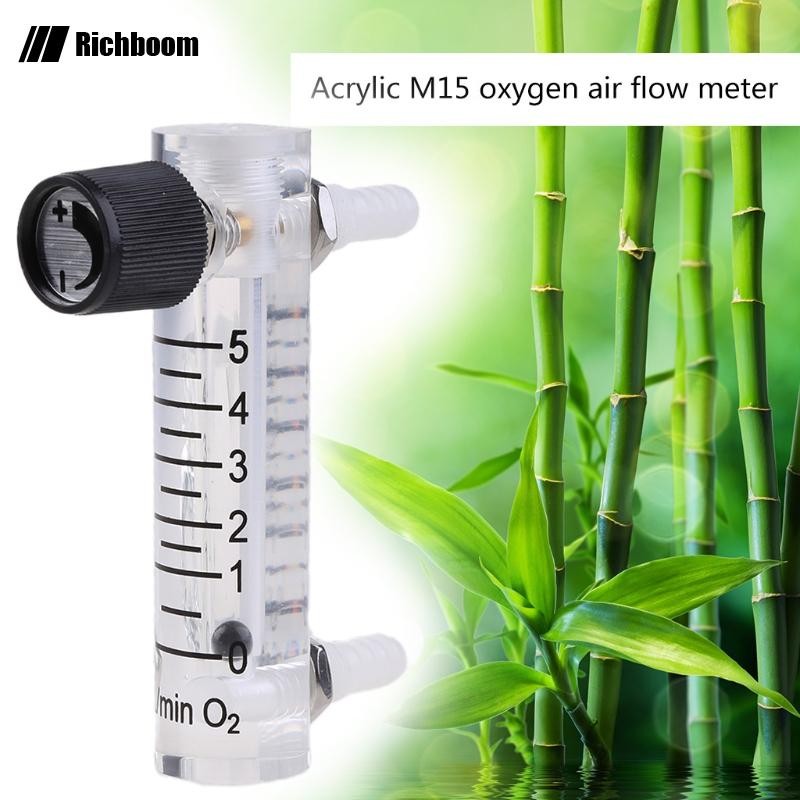 Rich Air Flow Meter แก๊ส Flowmeter อะคริลิค Air แก๊ส Flowmeter พร้อมควบคุมสําหรับวาล์วสําหรับวัด Con