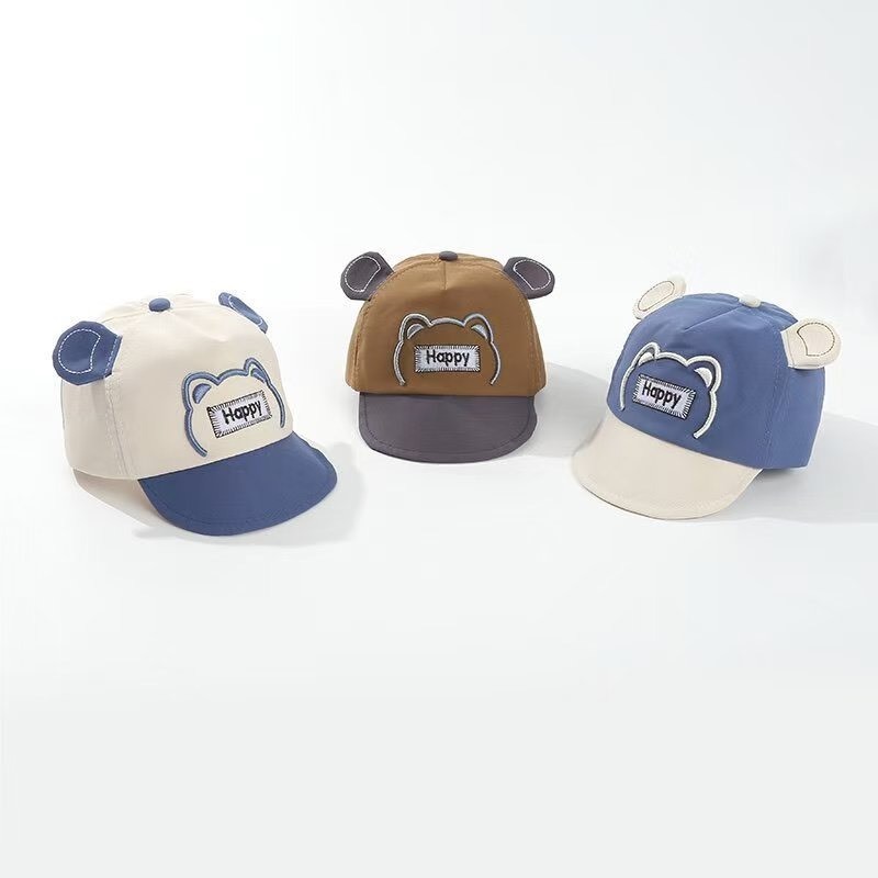 หมวกแก๊ปเด็กลายหมี  เหมาะสำหรับเด็ก ไม่ถึง 1ขวบ พร้อมส่งจากไทย