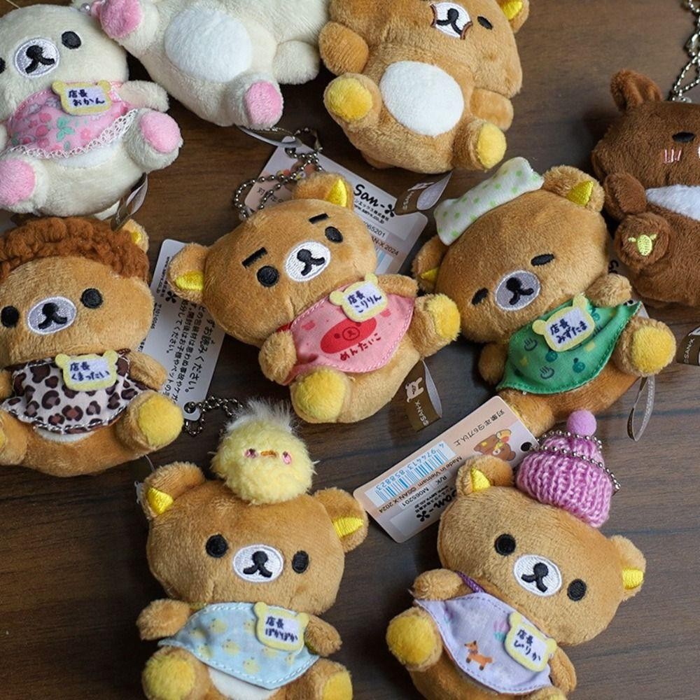 Preva Rilakkuma Plush Toy, 20th Anniversary Limited Series Mini Anime Pendant, พวงกุญแจการ์ตูนน่ารัก - รูปที่ 3