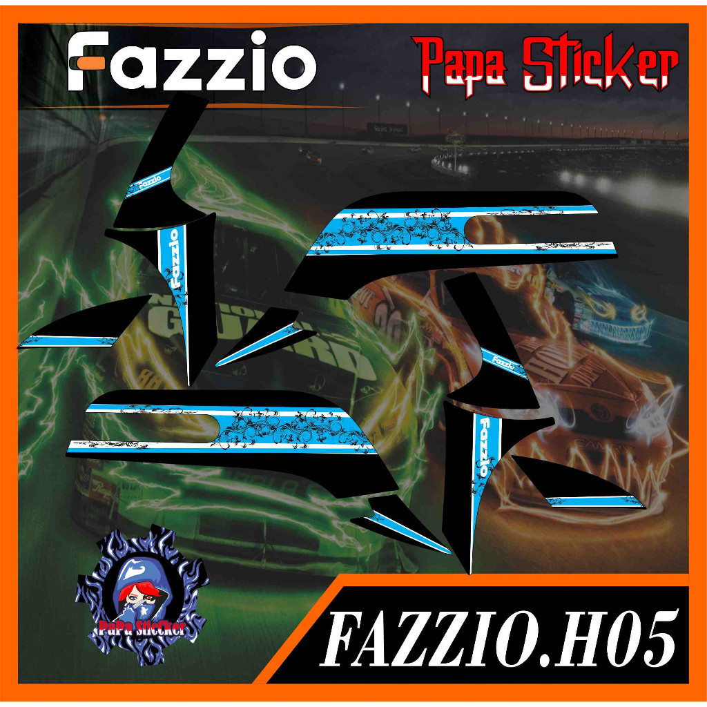 Fazzio Striping - สติกเกอร์ลอกลาย หลากหลายรายการ YAMAHA FAZZIO H05