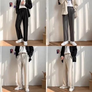 กางเกงขากว้างลําลอง ทรงหลวม สไตล์เกาหลี สําหรับผู้ชาย Clothing เสื้อผ้า Man ลำลอง