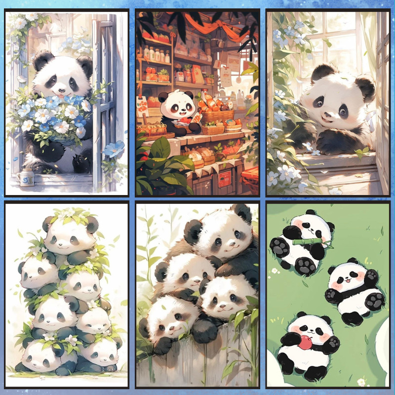 📣พร้อมส่ง📣【Cute Panda】jigsaw puzzle-จิ๊กซอว์-300-1000-ชิ้น- ชิ้นของเด็ก จิ๊กซอว์ไม้ 1000 ชิ้น จิ๊กซอว์ 1000 ชิ้นสำหรับผู้ใหญ่ จิ๊กซอ จิ๊กซอว์ 500 ชิ้น🧩411-9 จิ๊กซอว์ 1000 ชิ้น สำหรับ ผู้ใหญ่ ตัวต่อจิ๊กซอว์ จิ๊กซอว์ การ์ตูน