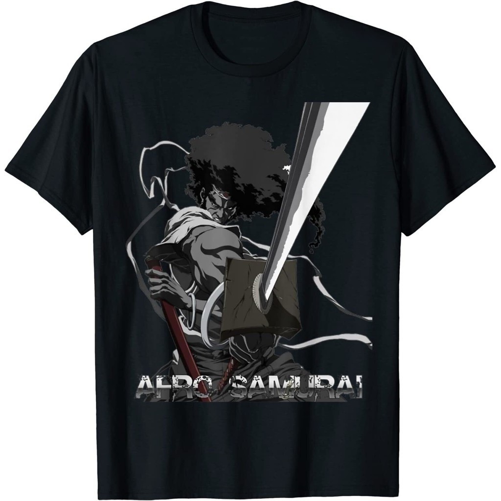 Afro Samurai Essential Design เสื้อยืดพรีเมี่ยม Great Idea
