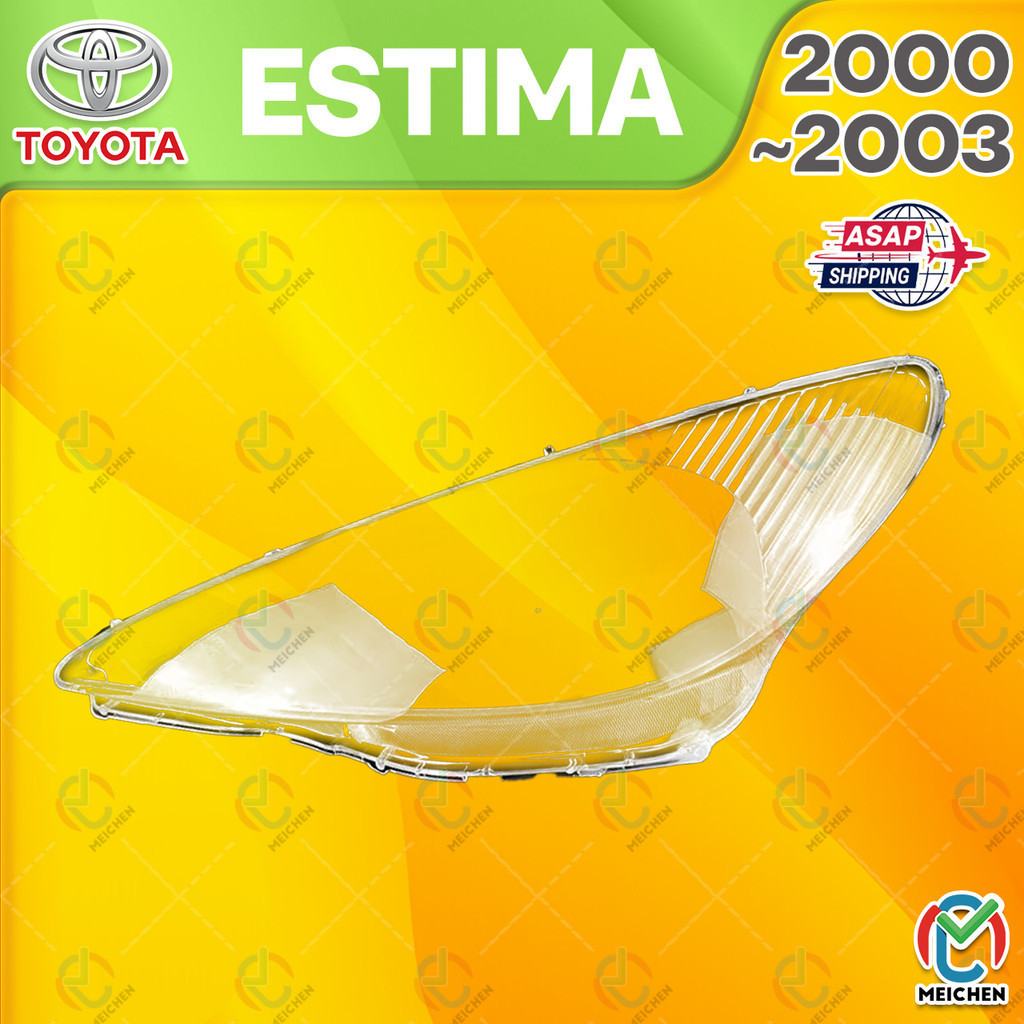 ฝาครอบเลนส์ไฟหน้า สําหรับ Toyota Estima ACR30 Previa 2000-2003 พลาสติกตรงรุ่น