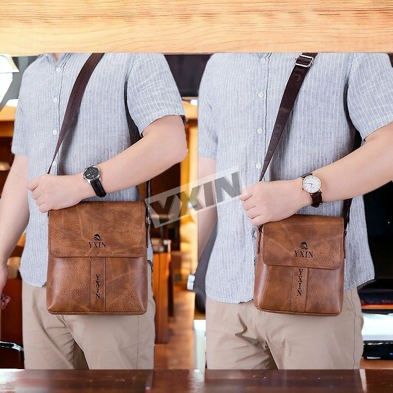กระเป๋าสะพายข้างผู้ชาย YXIN Fashion bag 991-2#L# ขนาดใหญ่/BIG