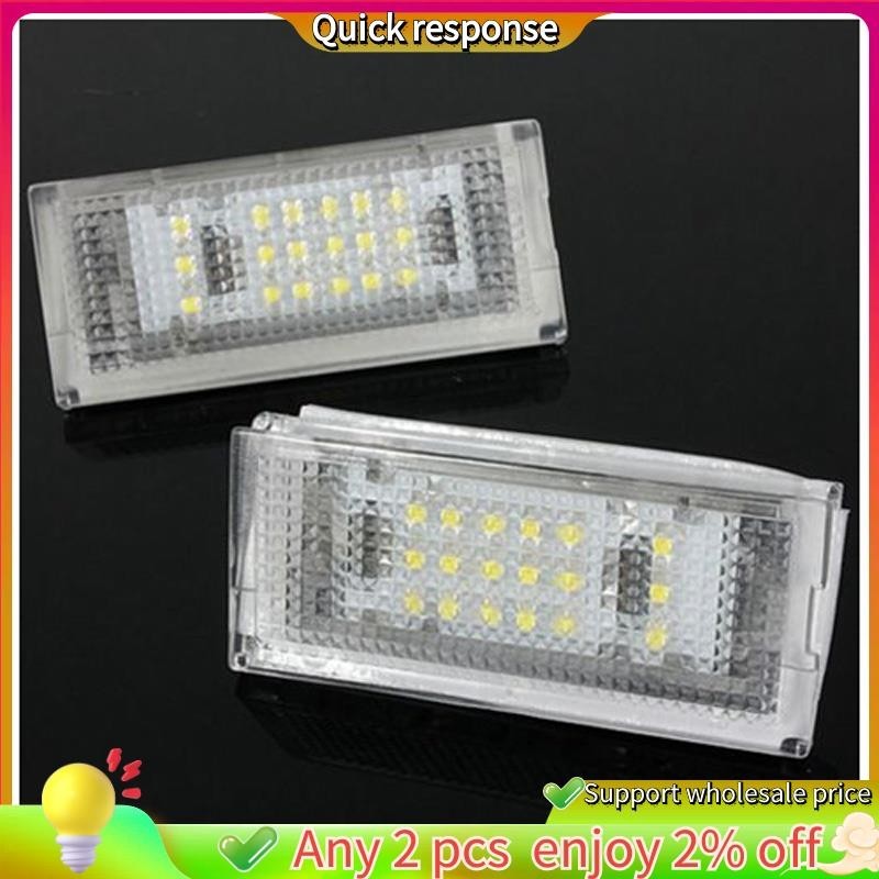 มีสินค้า หลอดไฟ LED 18 ดวง ติดป้ายทะเบียนรถยนต์ สําหรับ BMW E46 4DR Sedan 325i 328i 99-03 2 ชิ้น