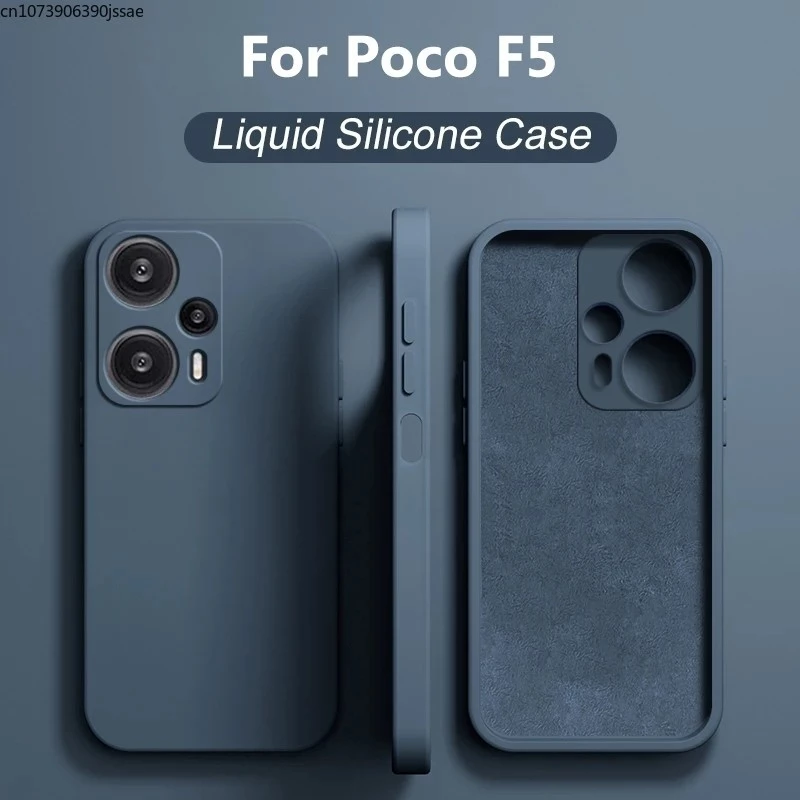 Poco F5 PocoF5 Pro เคส ของแท้ ซิลิโคนนิ่ม กันกระแทก สําหรับ Xiaomi Poco F5 F5Pro