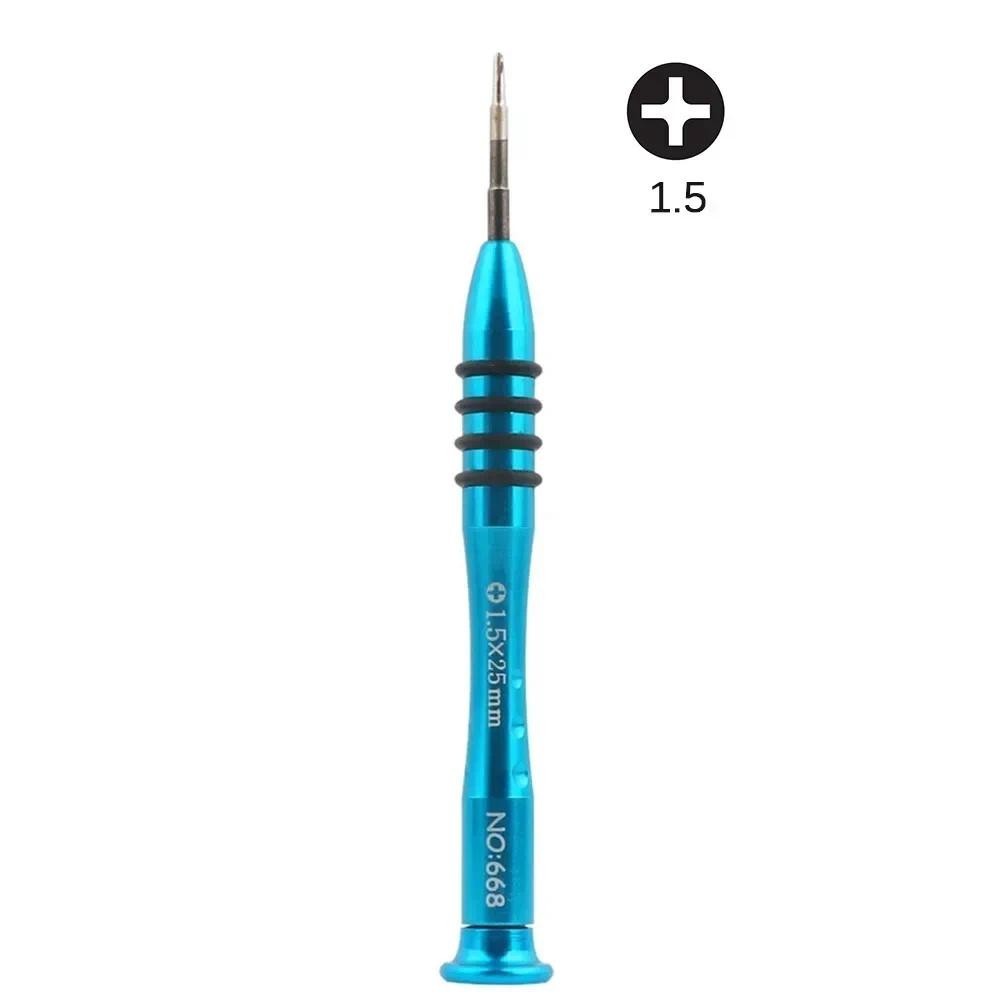 * 1 ชิ้น 1.5+ 1.5 มม. PH00 ไขควงสี่สีสําหรับกล้องและโทรศัพท์มือถือซ่อมเครื่องมือ (สีม่วงแดงเขียวฟ้า จัดส่งสีสุ่ม)