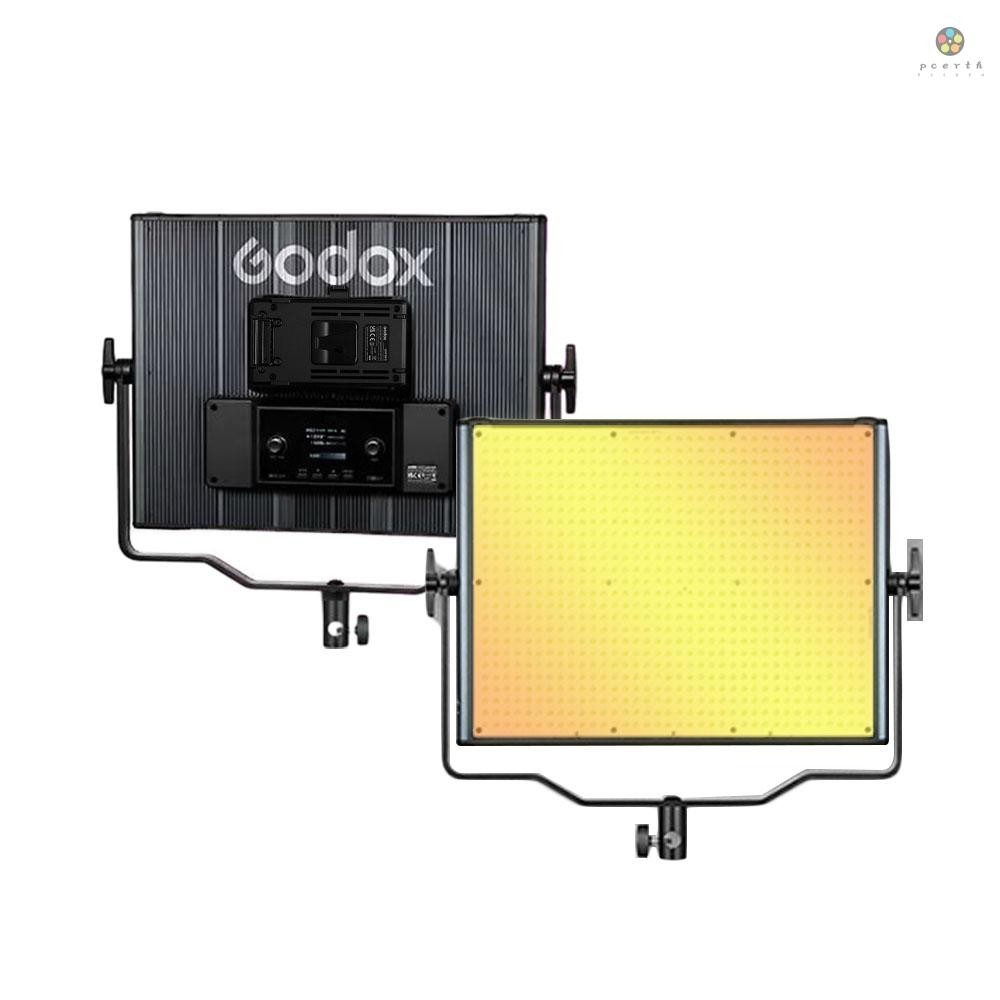 Godox LDX100Bi แผงไฟ LED 120W สองสี 11 เอฟเฟคไฟพิเศษ CRI≥96 2800K-6500K หรี่แสงได้ รองรับ 2.4G ควบคุมแบบไร้สาย DC เมาท์ V ใช้แบตเตอรี่