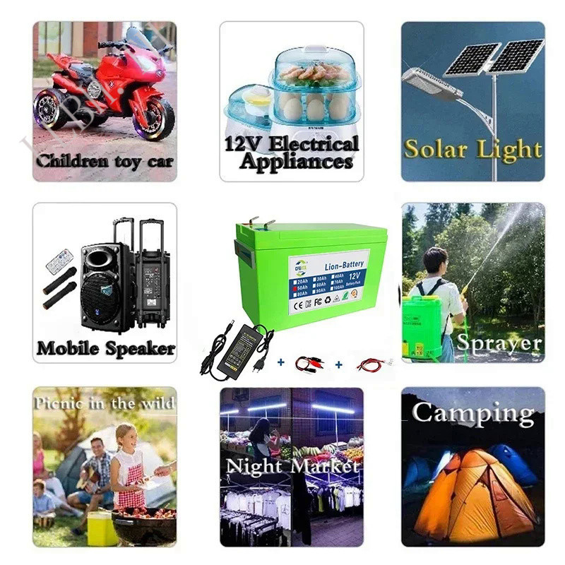 12V Battery 50Ah 18650 lithium battery pack suitable for solar energy and electric vehicle battery p