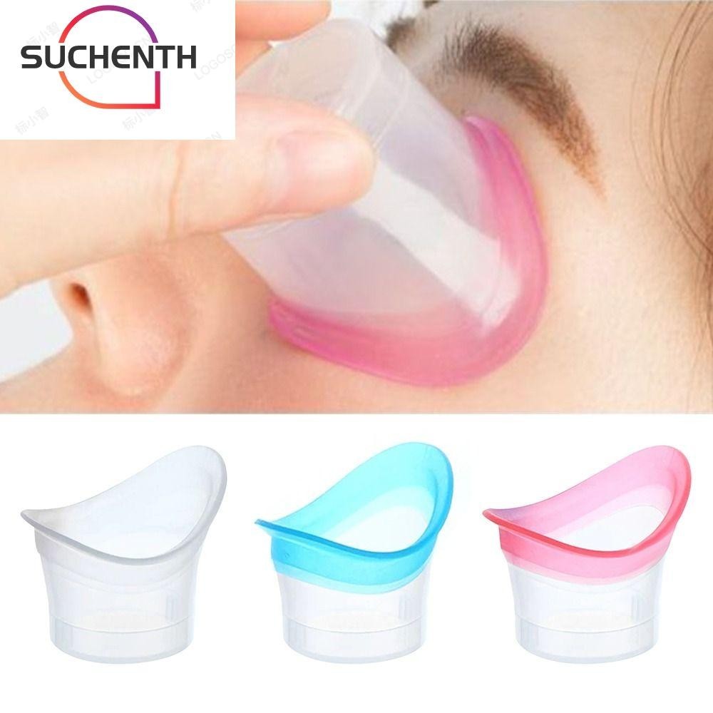Suchenth ถ้วยล้างตา ซิลิโคนนุ่ม ใช้ซ้ําได้ 10 มล. สําหรับทําความสะอาดดวงตา
