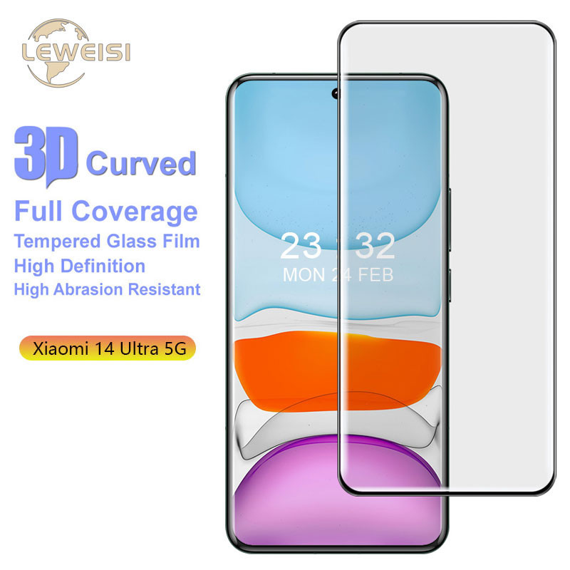 Imak Xiaomi 14 Pro 5G / Xiaomi 14 Ultra 5G 3D ฟิล์มกันรอยหน้าจอ โค้ง เต็มจอ (เวอร์ชั่นเต็ม) 9H HD ฟิล์มกันรอยหน้าจอ ป้องกันการระเบิด