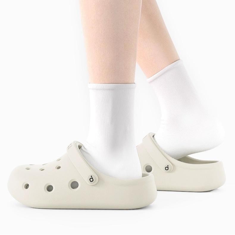 PUXI Bean Croc-Style รองเท้าหัวโต หัวโต รองเท้า แตะ ลื่น เหมาะสำหรับเดินชายหาด แฟชั่นฤดูร้อนสำหรับผู