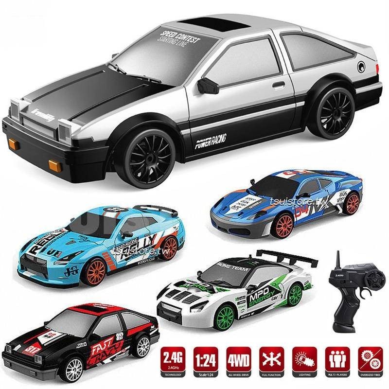 4wd รถดริฟท์บังคับวิทยุ AE86 15 กม./ชม. ความเร็วสูง ของเล่นสําหรับเด็ก
