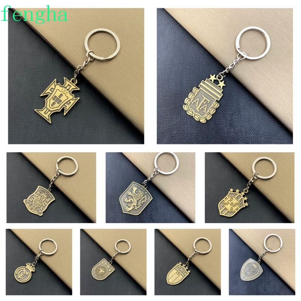 Fengha พวงกุญแจฟุตบอล จี้โลหะ พวงกุญแจฟุตบอล พวงกุญแจรถ เชลซี ปารีส บาร์เซโลน่า สตรีท