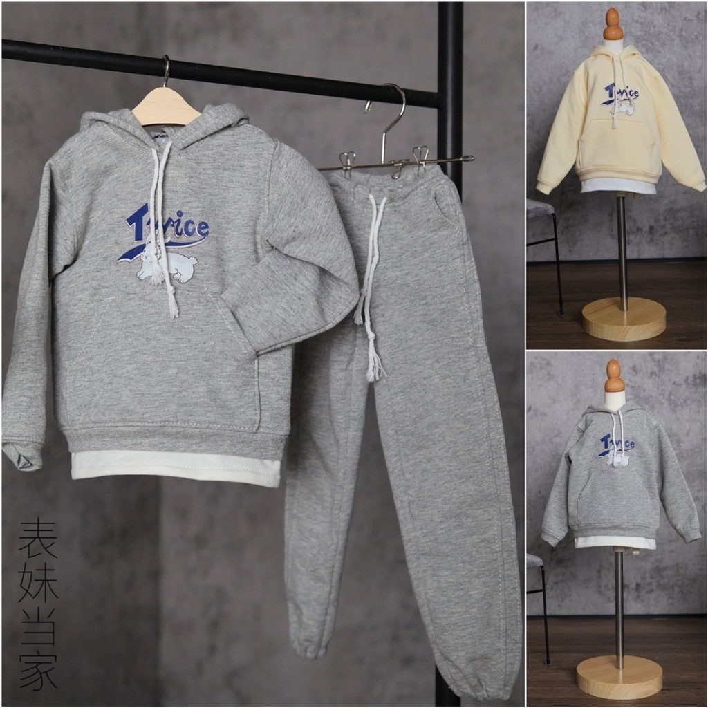 Bjd1/3,1/4,1/5,1/6 เสื้อกันหนาว พิมพ์ลาย และกางเกงวอร์มน่ารัก แฟชั่น สําหรับตุ๊กตา