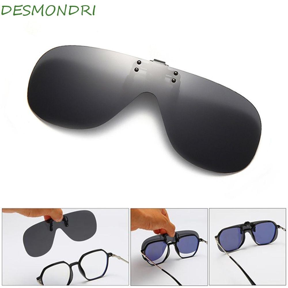 Desmondri Night Vision แว ่ นตากันแดดขับรถ Photochromic Retro แว ่ นตากันแดดแว ่ นตากันแดดโพลาไรซ ์ Flip Up คลิป Night Vision เลนส ์ เปลี ่ ยนสีกระจกโพลาไรซ ์ สายตาสั ้ นแว ่ นตาคลิป