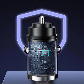 ✨local stock✨ เครื่องชาร์จในรถยนต์ 100W ไฟแช็ก PD ชาร์จเร็ว QC3.0 Mini USB Type C เครื่องชาร์จโทรศัพท์ในรถยนต์ขนาดเล็ก