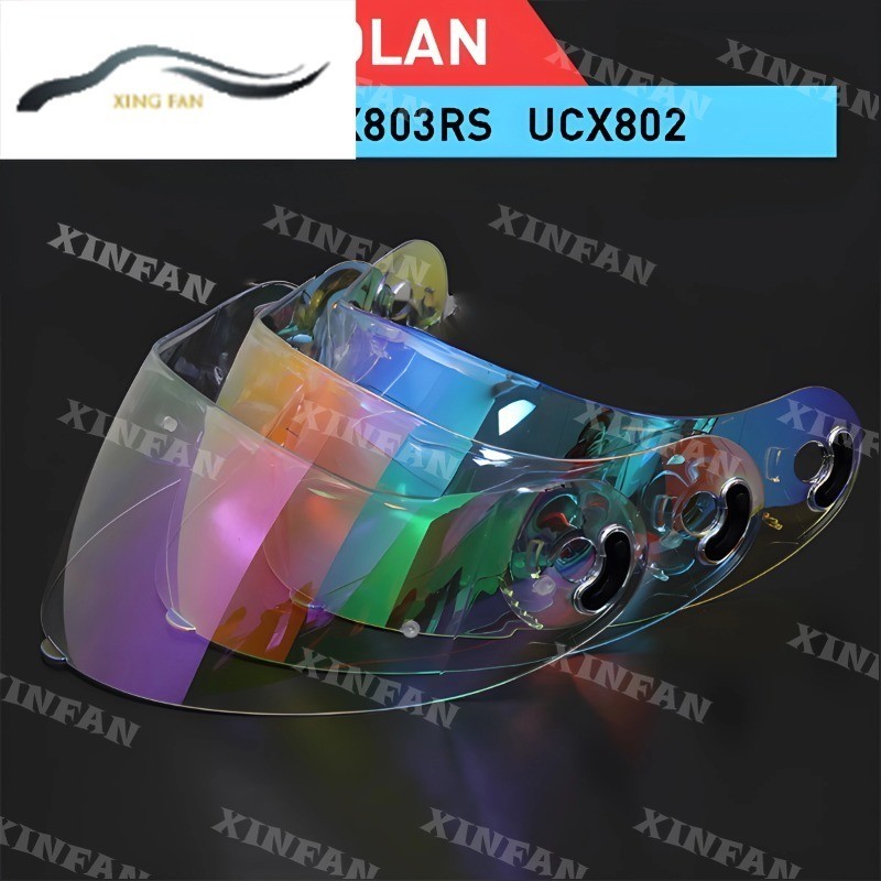 X-803 RS ที่บังแดดหมวกกันน็อค เลนส์ใส ชุบเงิน สีแดง แบบเปลี่ยน สําหรับ X-lite X-803 X-803RS UCX802