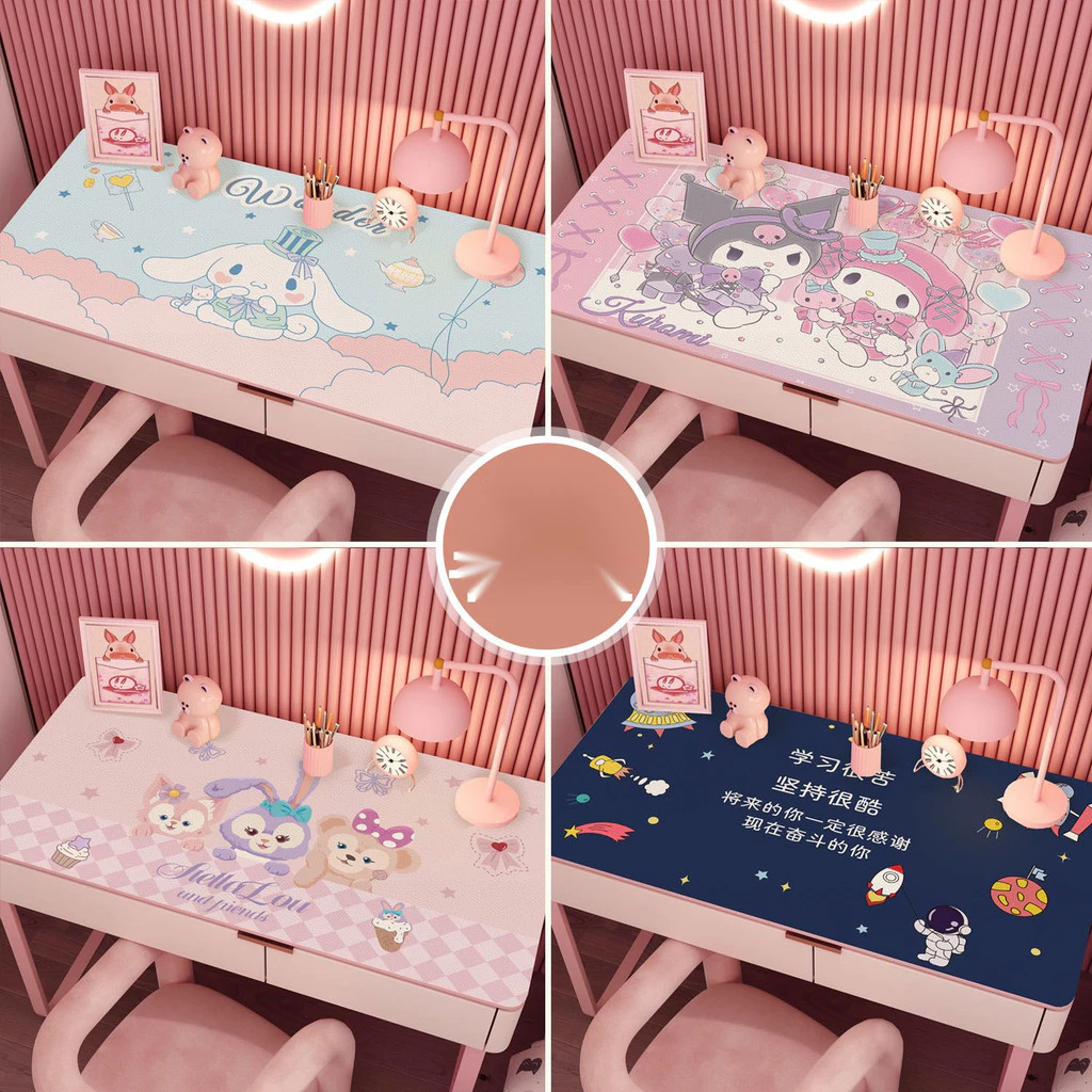 น่ารักขนาดใหญ่บริษัทแผ่นรองเมาส์ Big Gamer Mousepad หนังแป้นพิมพ์ Mats Kawaii sanrio Kuromi โต๊ะ Pad Mat พรมตาราง