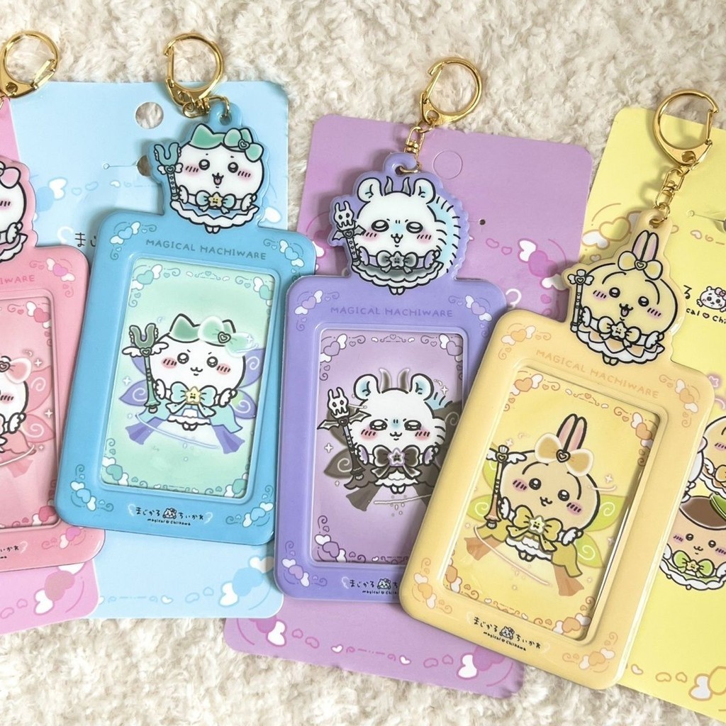 Galici Chiikawa Magic Girl Collection Card Case/Hachiware Usagi Three Inch Card Storage Protective Case Display Hanger