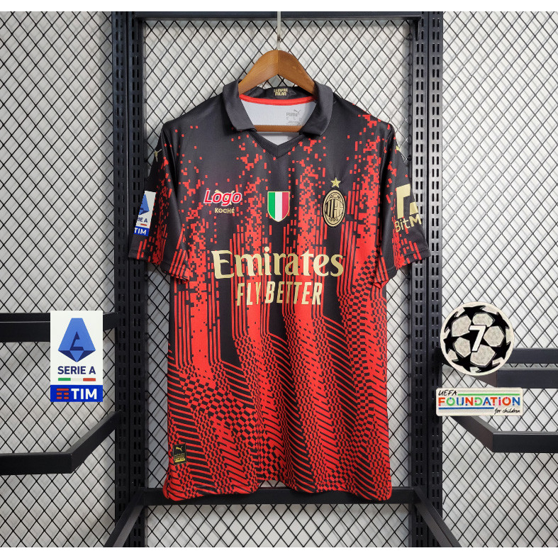 Ac Milan jersey 22/23 Fans version kit 4th Football Shirt 、สามารถเพิ ่ มชื ่ อและหมายเลขของคุณได ้