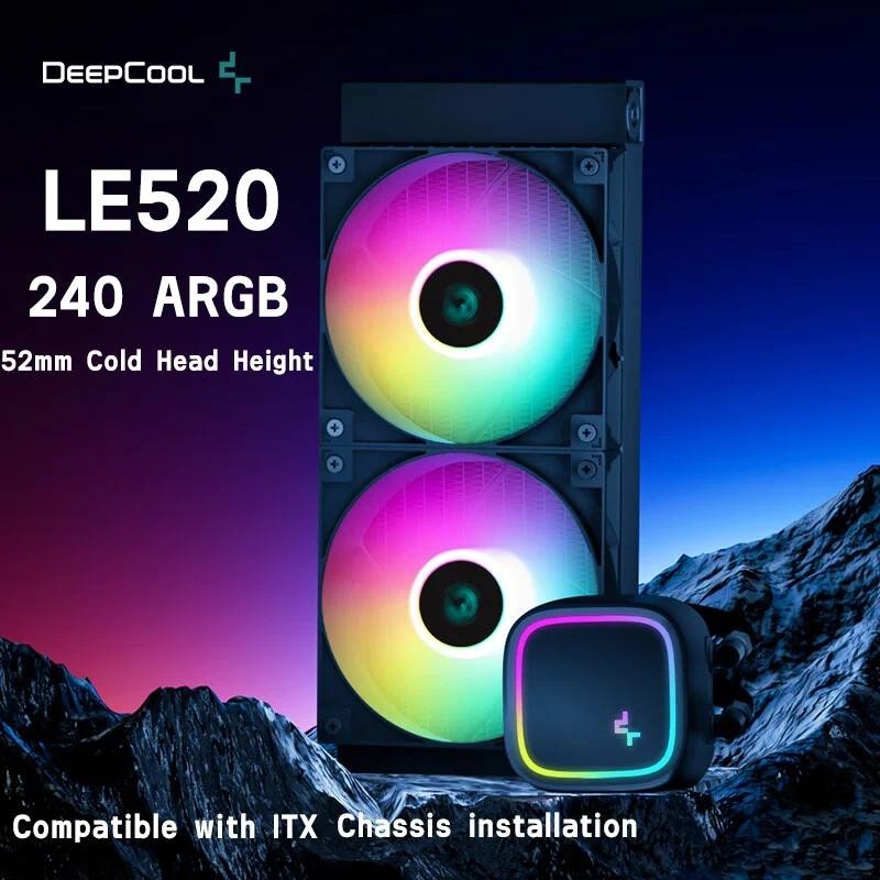 Deepcool LE520 LE720 CPU AIO Cooler ARGB คอมพิวเตอร์เดสก์ท็อประบบระบายความร้อนของเหลวสําหรับหม้อน้ํา