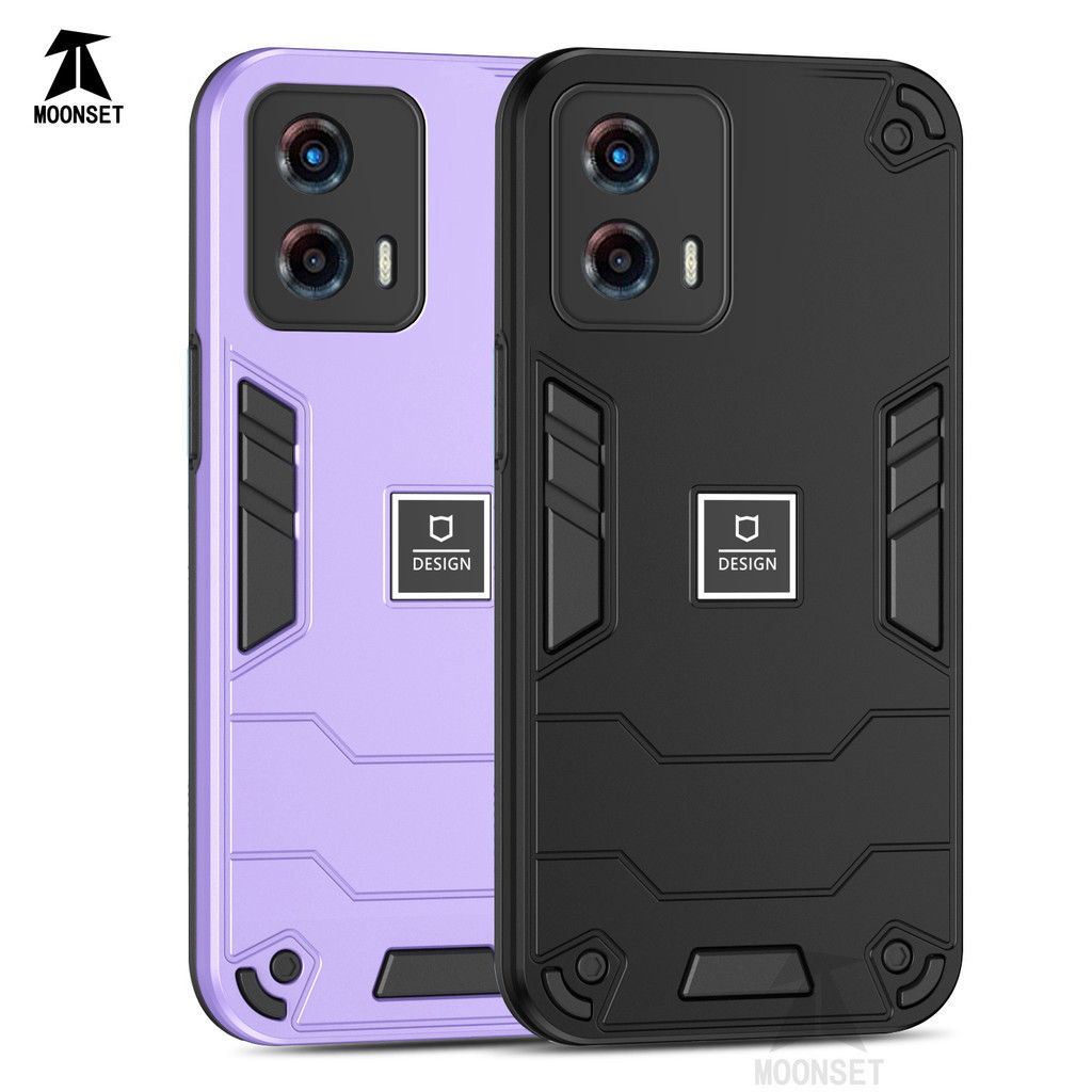 สําหรับ Motorola Moto G 5G 2023 กรณีเกราะสไตล ์ Hard PC กลับนุ ่ ม TPU Edge กันกระแทก Anti-drop Slim บางฝาครอบ