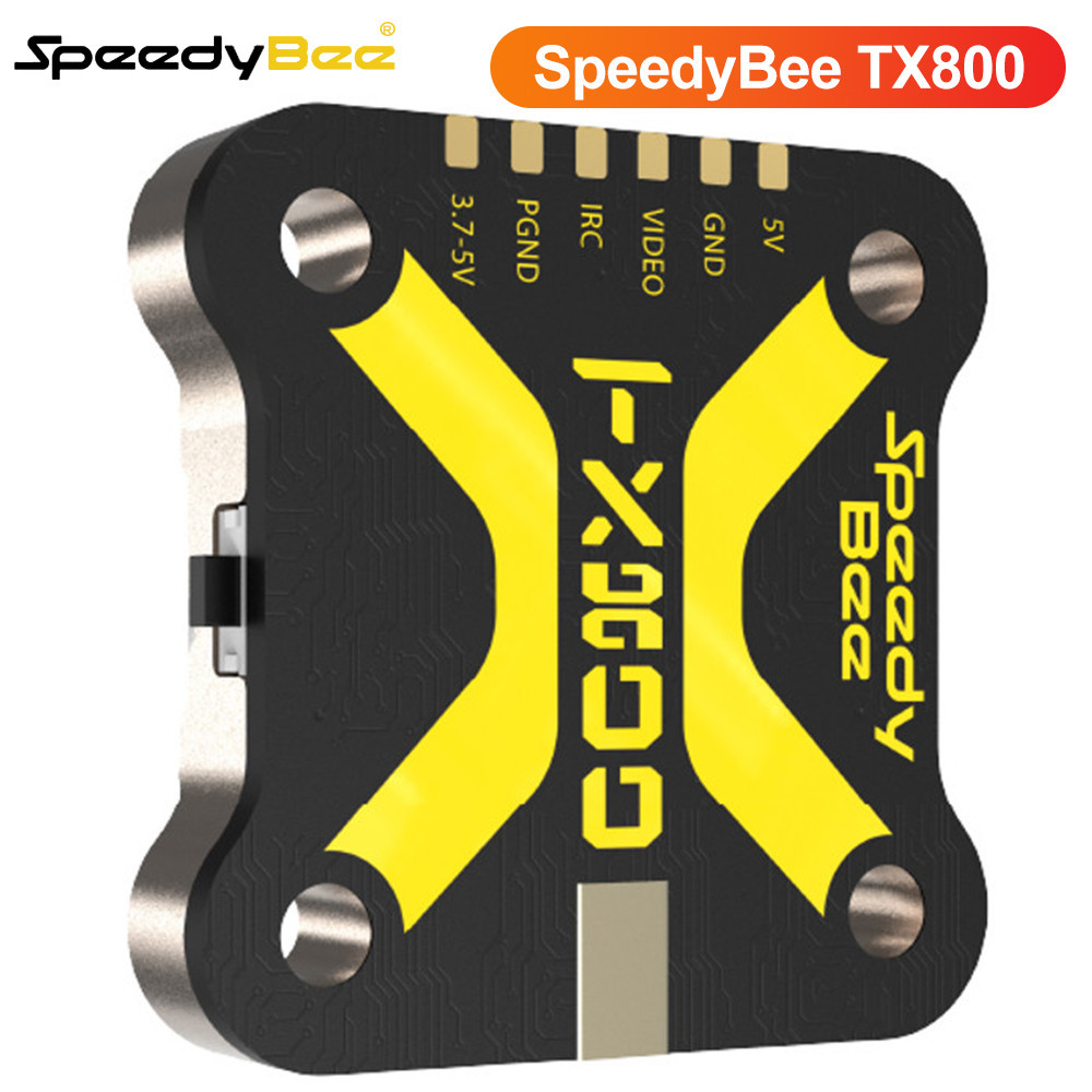 SpeedyBee TX800 VTX FPV เครื่องส่งสัญญาณ 5.8G 48CH ความร้อนประสิทธิภาพสูงเครื่องส่งสัญญาณวิดีโอ PitM