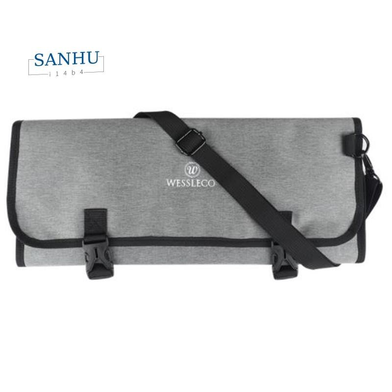 【sanhui14b4 】 Wessleco กระเป ๋ ามีดเชฟกระเป ๋ าม ้ วนกระเป ๋ าถือ