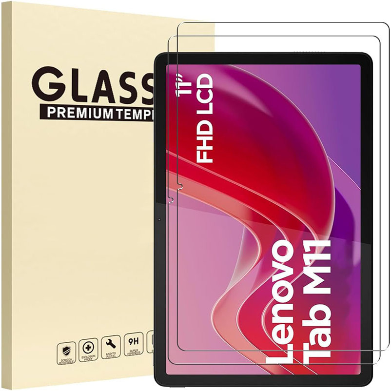 2-Pack Screen Protector สําหรับ Lenovo Tab M11 2024 (TB-330FU / TB-331FC), ฟิล์มกระจกนิรภัยป้องกันหน